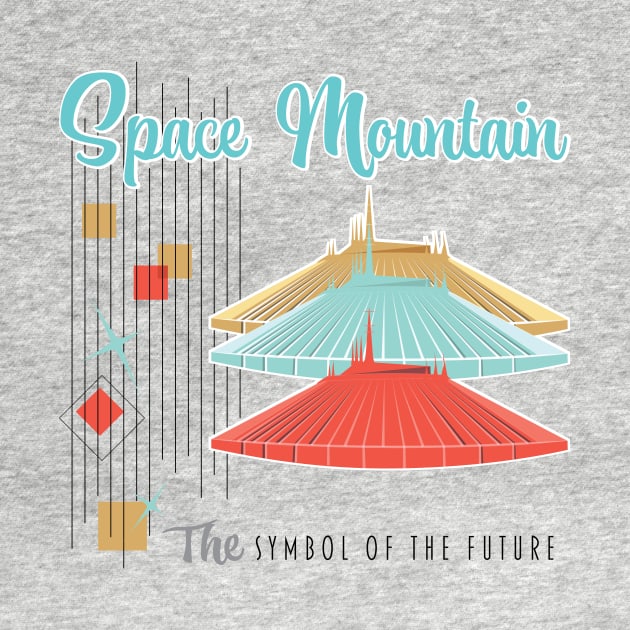 Space Mtn - Mid Century Modern - The Symbol of the Future by WearInTheWorld